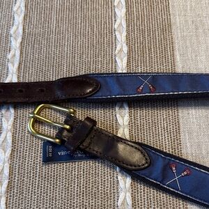Vineyard vines lacross canvas club belt men’s or boys size 30 blue